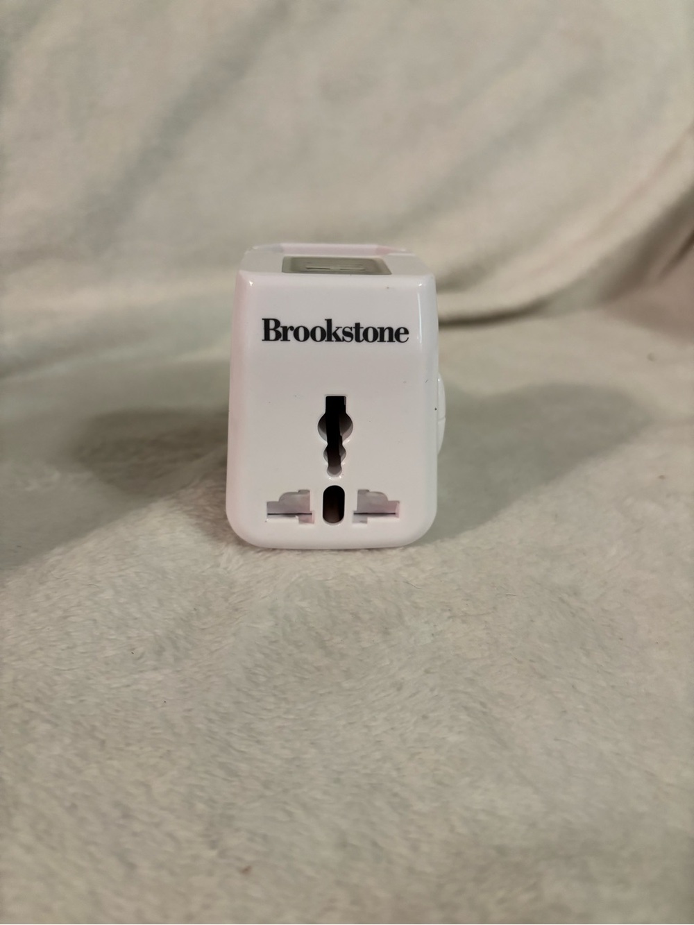 Brookstone White Universal Travel Adapter